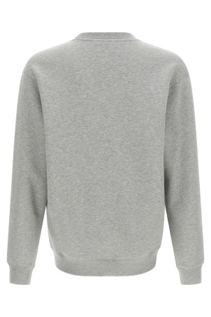 Web Ribbon and Horsebit Sweatshirt Gray