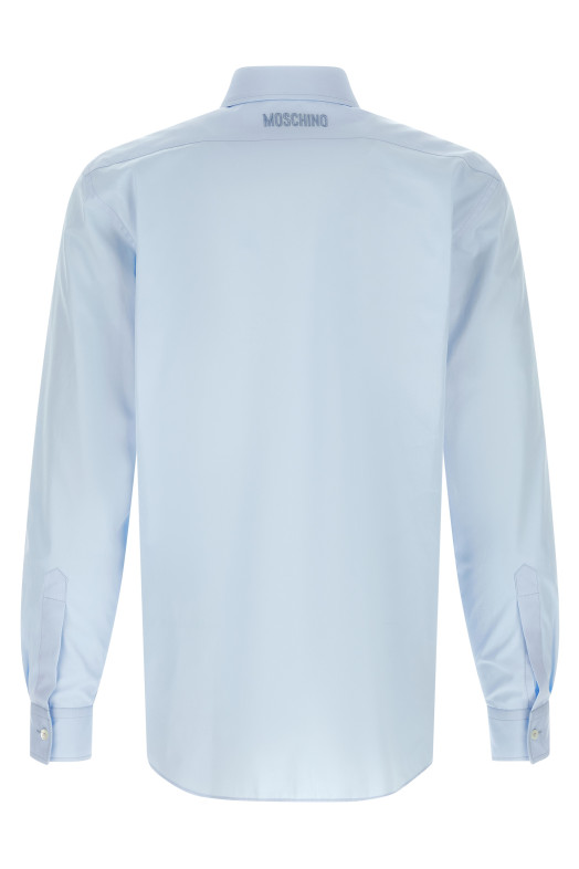 Trompe-l'œil print shirt BLUE