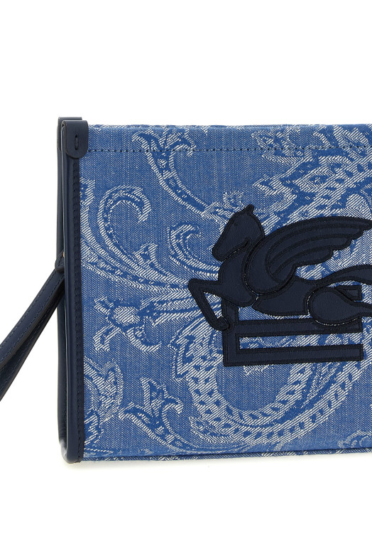 'Paisley' clutch  BLUE