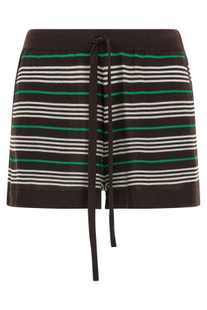 'Listripes' shorts Brown