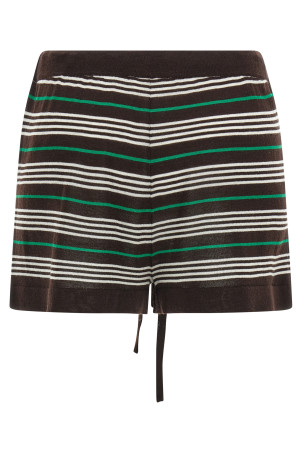 'Listripes' shorts Brown
