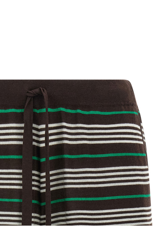 'Listripes' shorts Brown