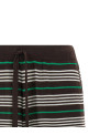 'Listripes' shorts Brown