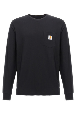 'L/S Pocket' T-shirt Black