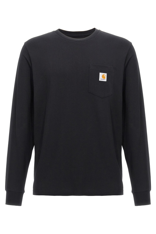 'L/S Pocket' T-shirt Black