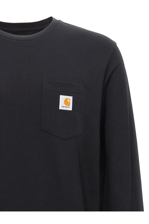 'L/S Pocket' T-shirt Black