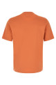 Logo print T-shirt orange