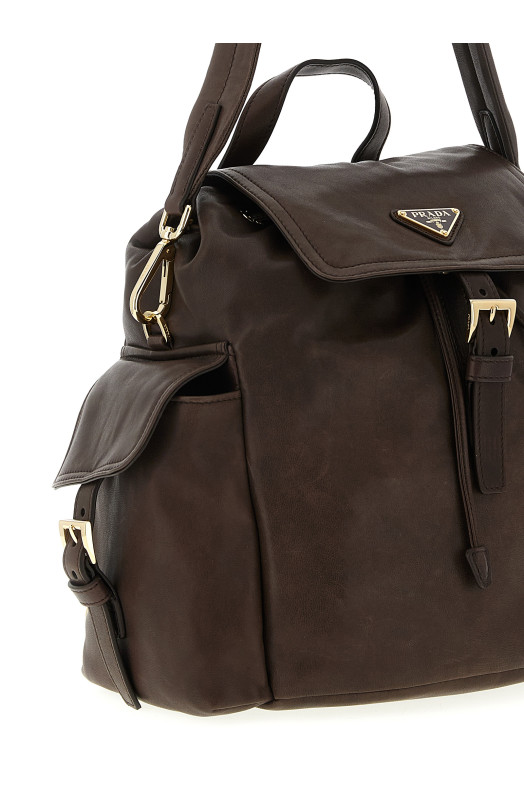 'Prada Explore' medium backpack Brown
