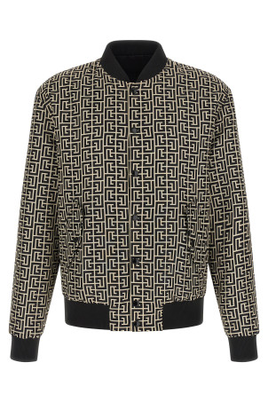 'Monogram' reversible bomber jacket Black