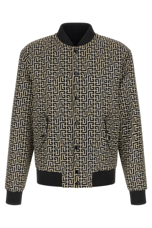 'Monogram' reversible bomber jacket Black
