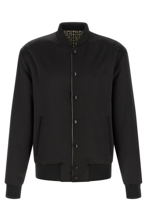 'Monogram' reversible bomber jacket Black