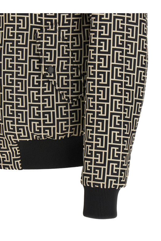 'Monogram' reversible bomber jacket Black