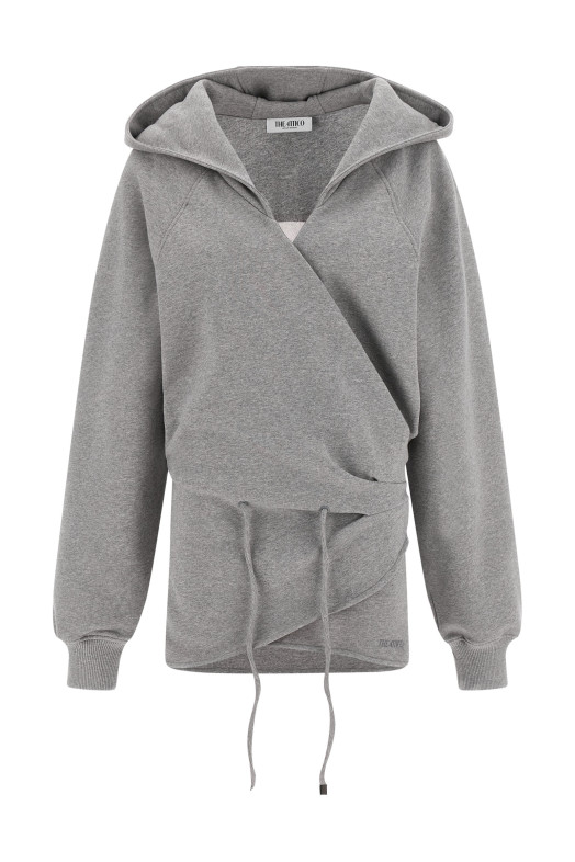 Hooded dress Gray