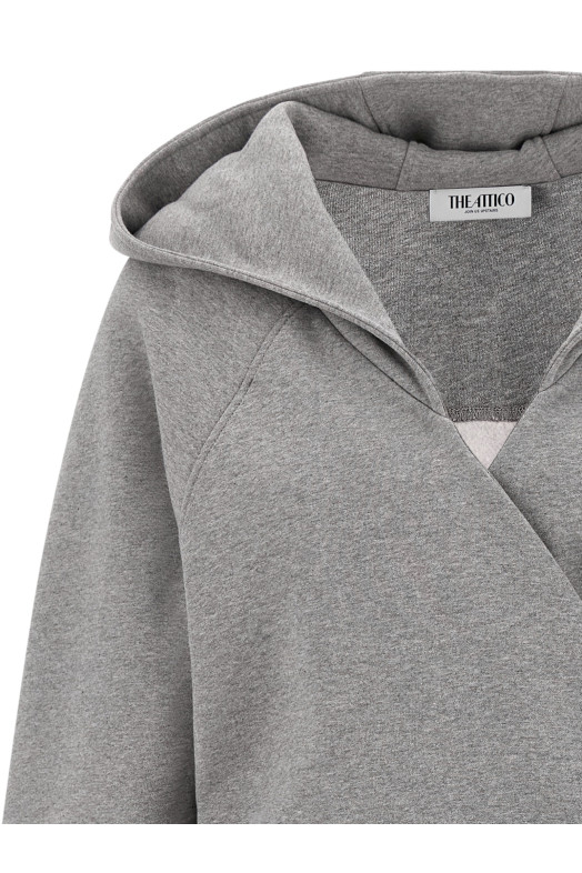 Hooded dress Gray