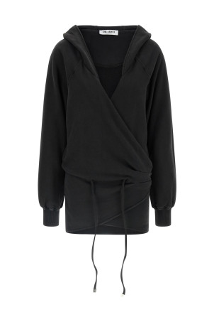 Hooded dress Black
