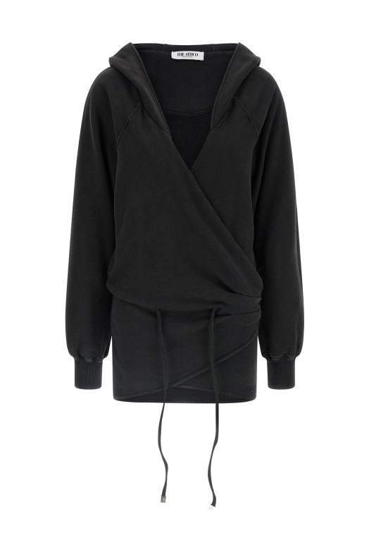 Hooded dress Black