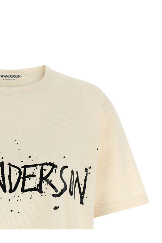 'Circular' T-shirt Beige