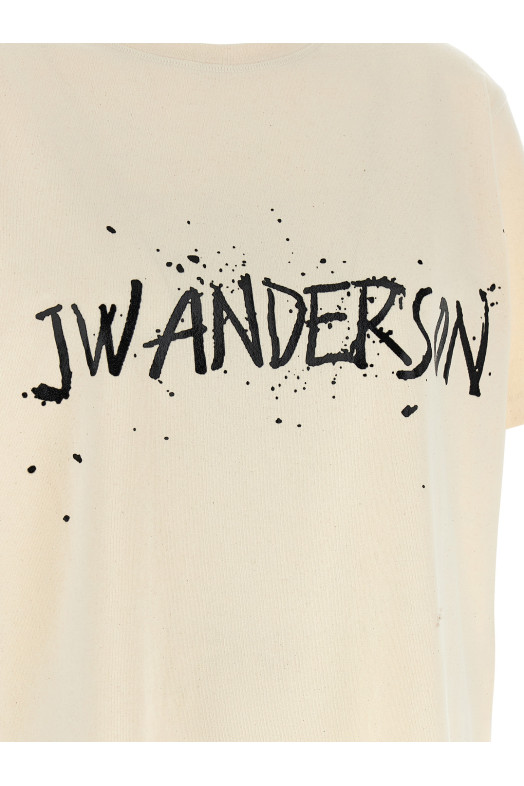 'Circular' T-shirt Beige