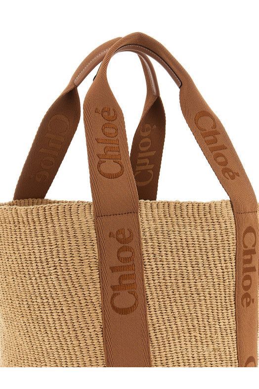 'Woody' large shopping bag Brown