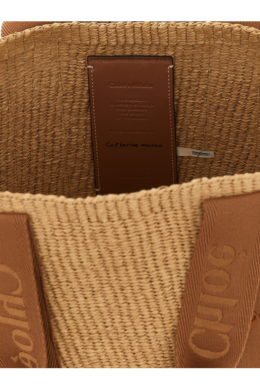 'Woody' large shopping bag Brown