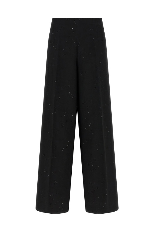 Micro sequin pants Black