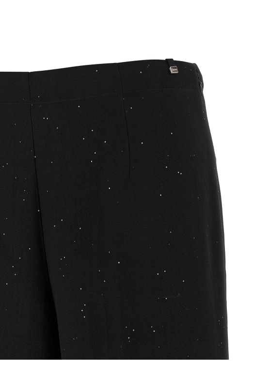 Micro sequin pants Black