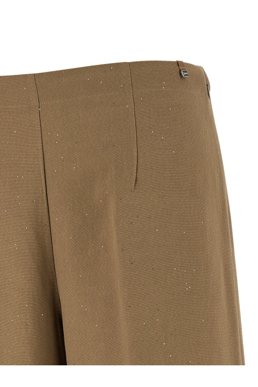 Micro sequin pants Brown