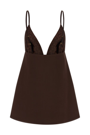 Duchesse dress Brown