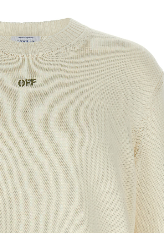 'Diag Outline' sweater Beige