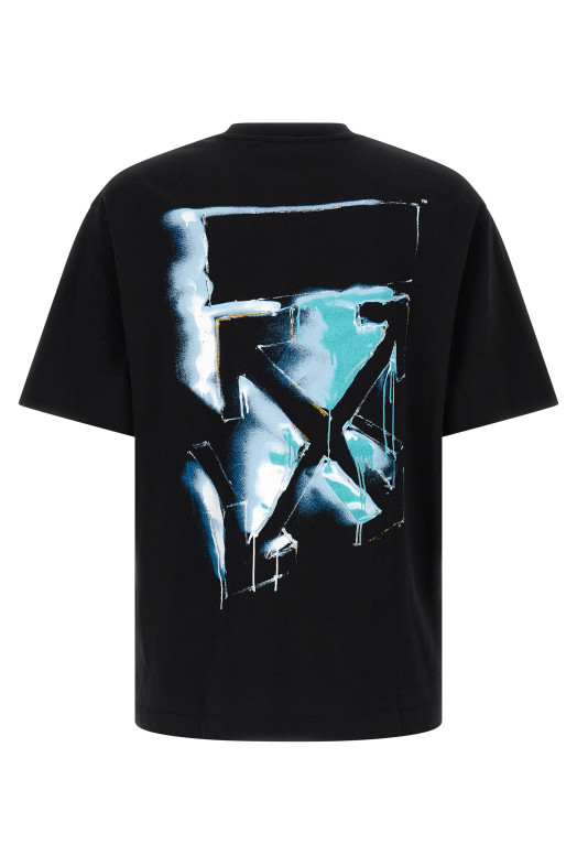 '3D Arrow Spray' T-shirt Black