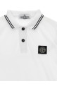 'Compass' logo polo shirt White