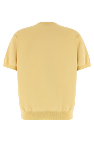 Logo intarsia sweater Yellow