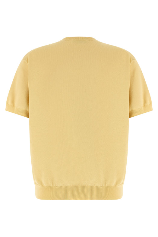 Logo intarsia sweater Yellow