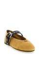Buckle ballet flats Beige
