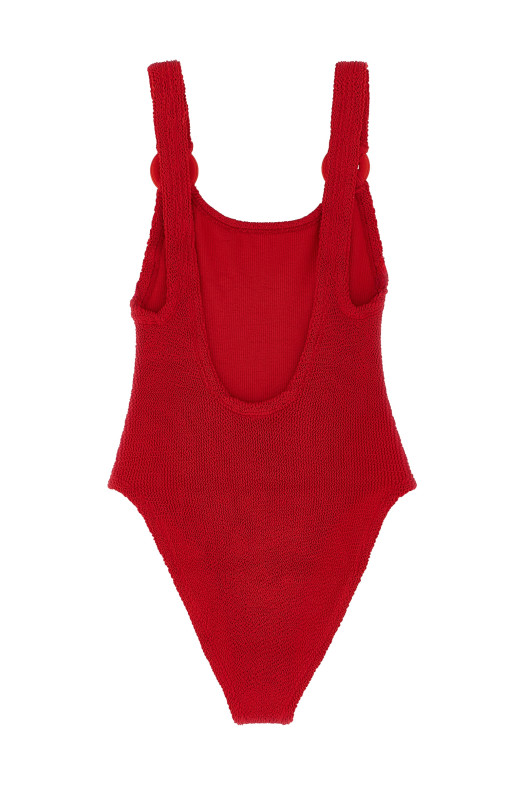'Domino' one-piece swimsuit Red