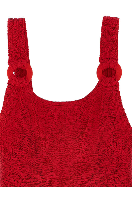 'Domino' one-piece swimsuit Red