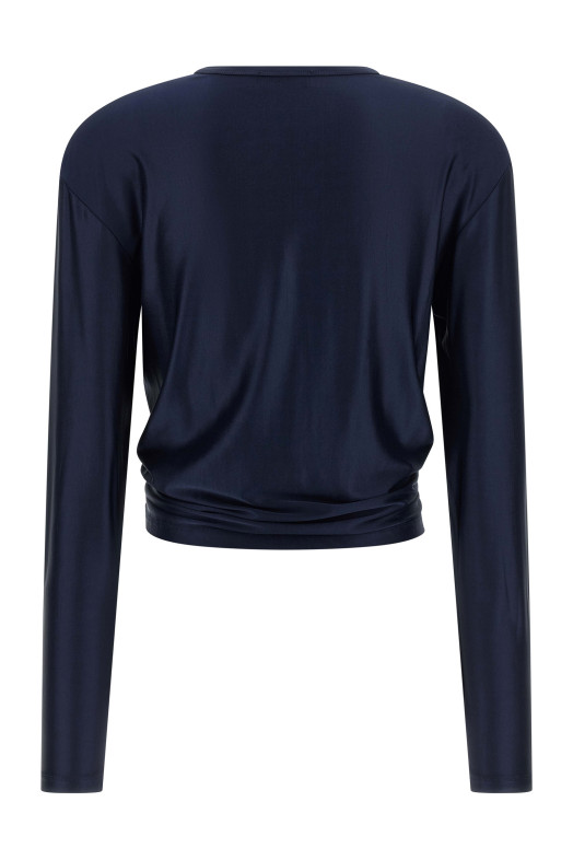 'Piercing Detail' top Blue