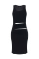 'Spiral' dress Black