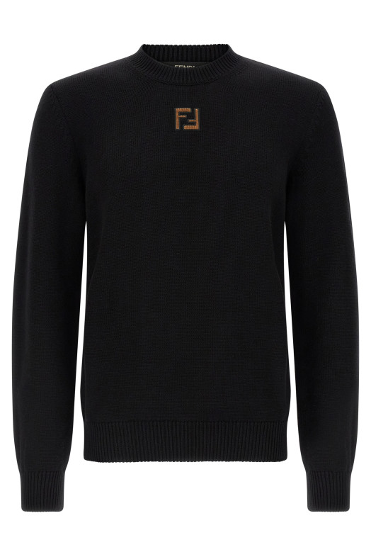 FF velvet micro sweater Black