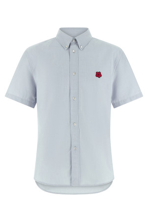 'Boke Flower Crest' shirt BLUE