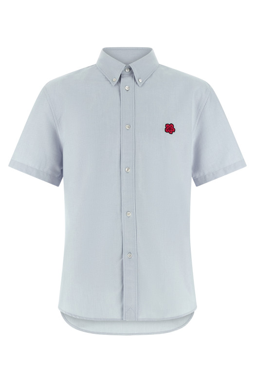 'Boke Flower Crest' shirt BLUE