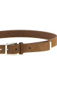 Braided leather belt Brown