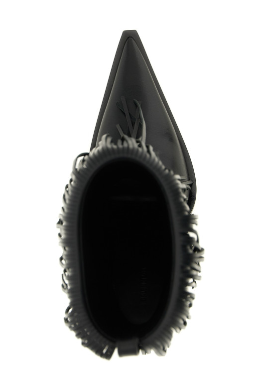 'Avenue Fringe' ankle boots Black