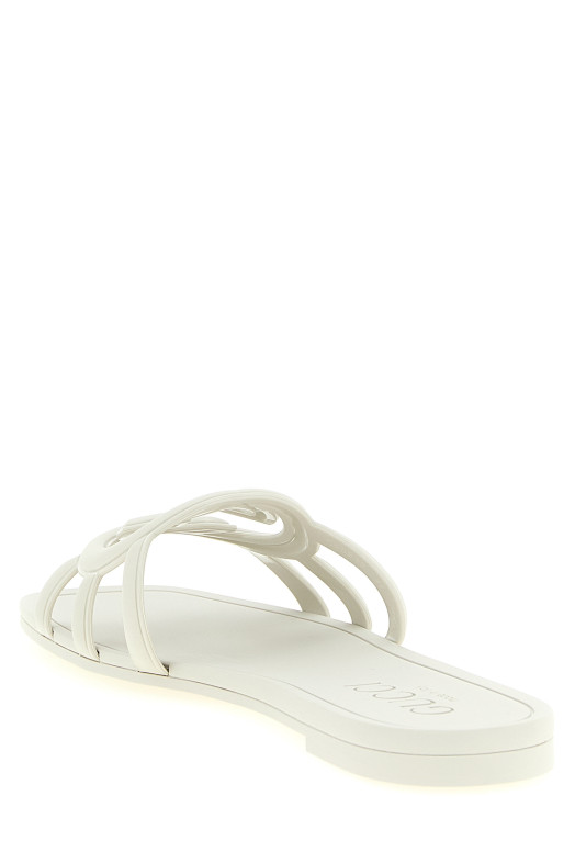 'Incrocio GG' sandals - 'Gucci Lido' line Gray