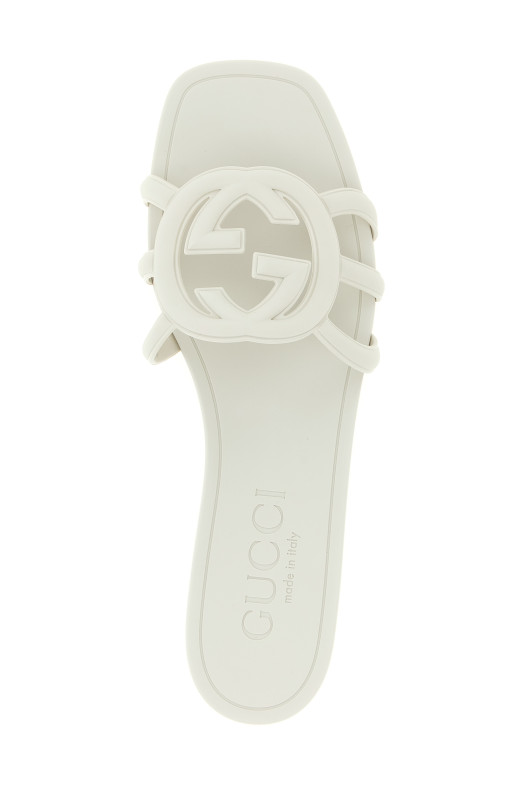 'Incrocio GG' sandals - 'Gucci Lido' line Gray