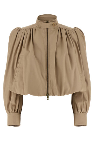 Curled boule jacket Beige