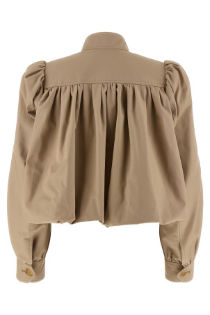 Curled boule jacket Beige