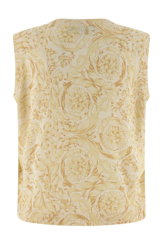 'Barocco' vest Yellow