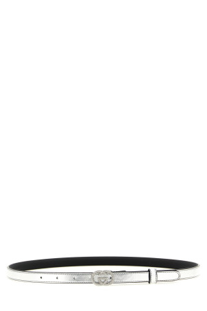'Incrocio GG' belt Silver
