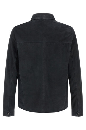 Suede overshirt Blue